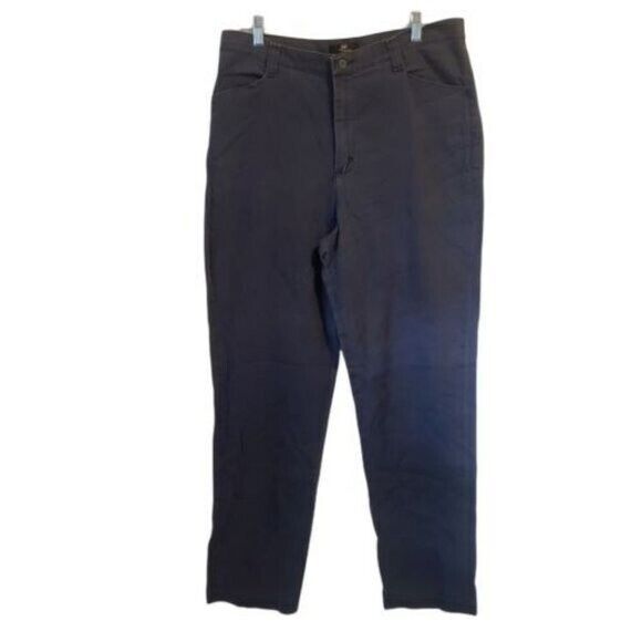 LEE Womens Size 6 Blue  Solid Khaki Pants - Picture 1 of 10